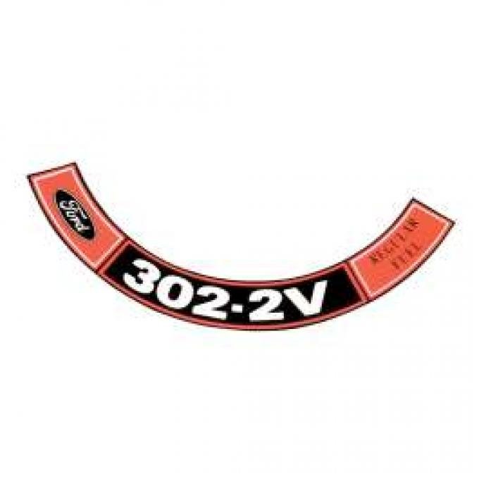 Decal - Air Cleaner - 302 2V-Regular Fuel