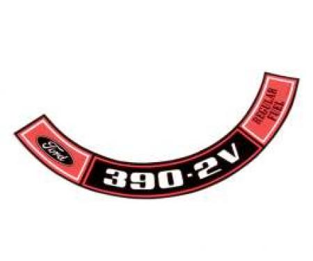 Decal - Air Cleaner - 390 - 2 Volt - Regular Fuel