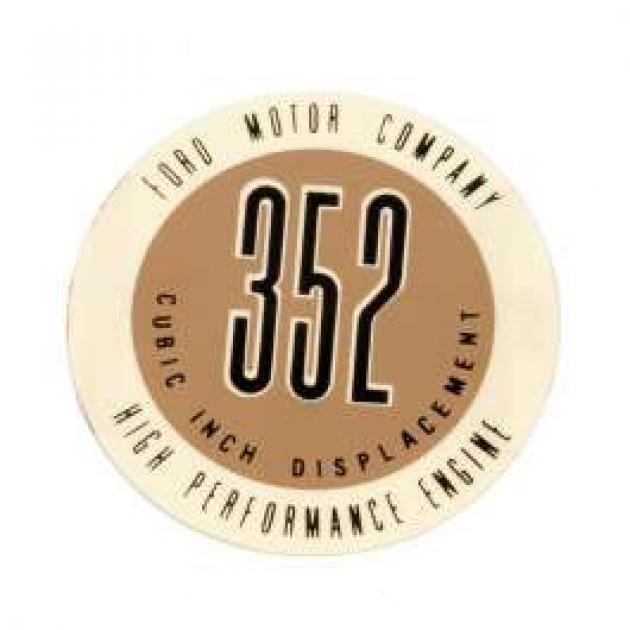 Valve Cover Decal - 352 High Performance Engine | Classic Truck