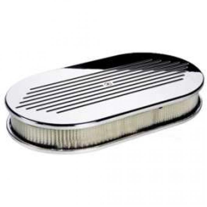 Ball Milled Oval Air Cleaner (4V)