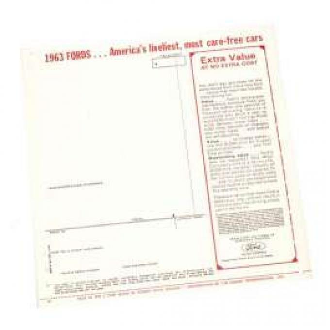 Window Decal - New Car Window Price Sticker