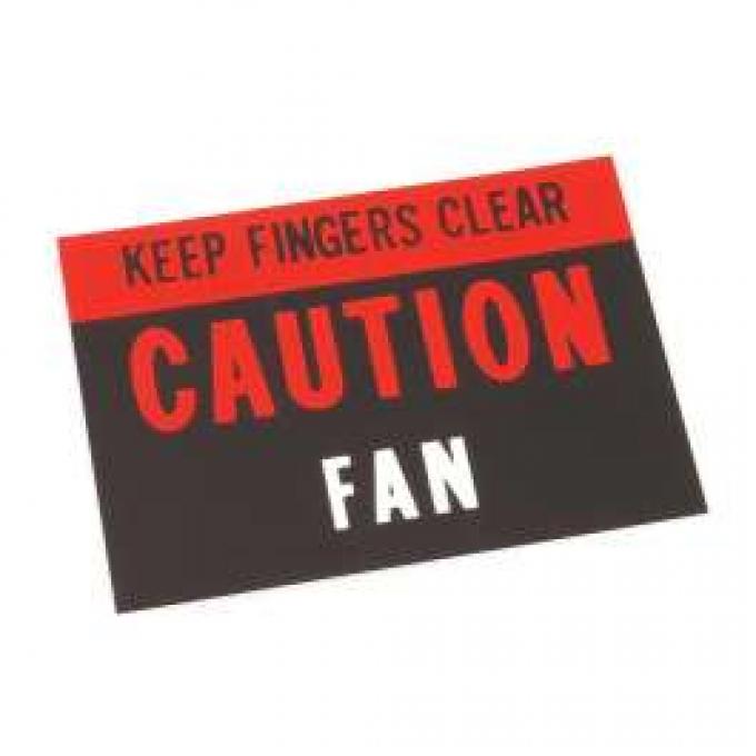 Caution Fan Decal