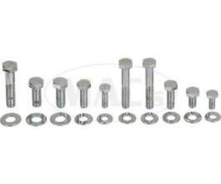 Engine Hardware Kit-Headers (Small Block, Chrome)