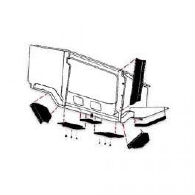 Radiator Support To Bottom Of Radiator Air Deflector Seal