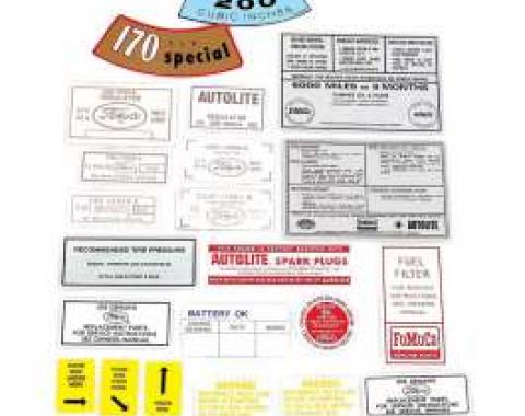 Decal Kit - 170 and 200 6 cylinder - 16 Pieces