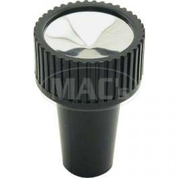 Air Vent Knob - Black With Silver Insert