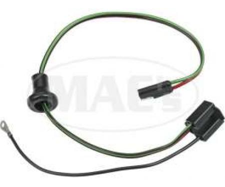 Headlight Socket Wire/ 19-1/2 Long/ With Grommet
