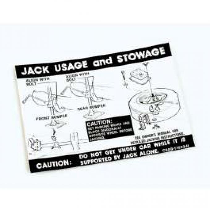 Jack Instructions Decal - C9AB-17093-H