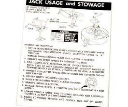 Jack Instructions Decal - D2AB-17095-CB