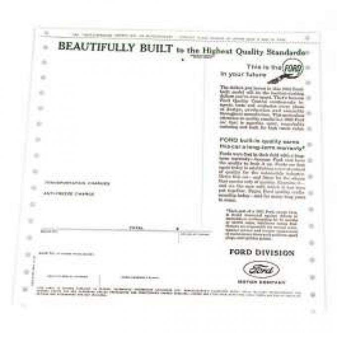 Window Decal - New Car Window Price Sticker