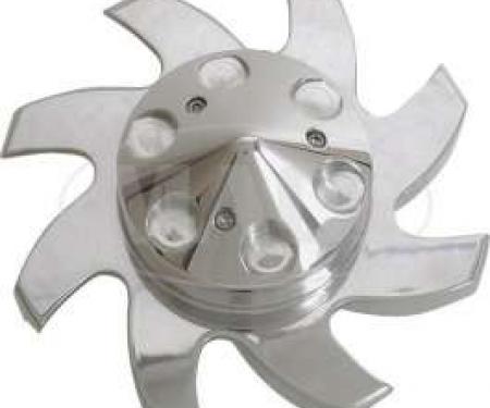 BILLET 1 PIECE ALTERNATOR PULLEY WITH FAN