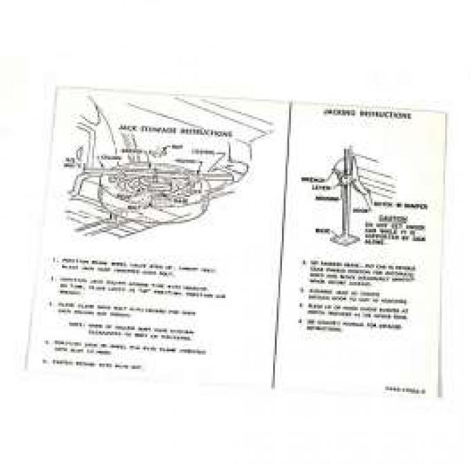 Jack Instructions Decal - C6AZ-17095-H