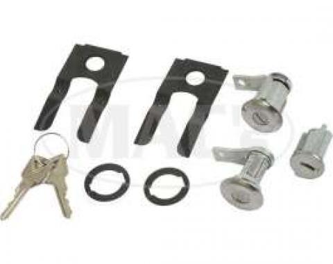 Door Lock Set, With Ignition Cylinder, Falcon/Fairlane/Ranchero/Galaxie, 1961-1965