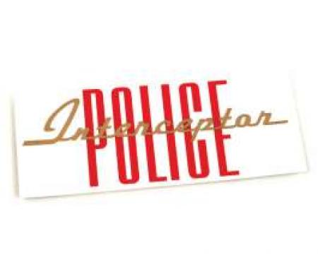 Valve Cover Decal - Police Interceptor