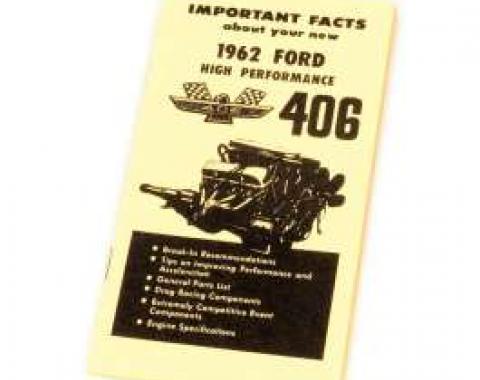 Ford High Performance Owner's Manual Supplement - 10 Pages