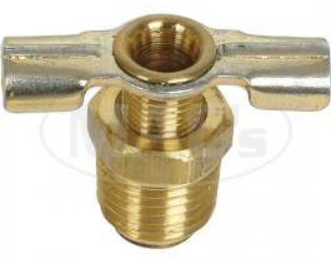 Radiator Drain Petcock Valve - 1/4 Thread - Straight Outlet