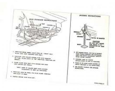 Jack Instructions Decal - C6AZ-17095-H