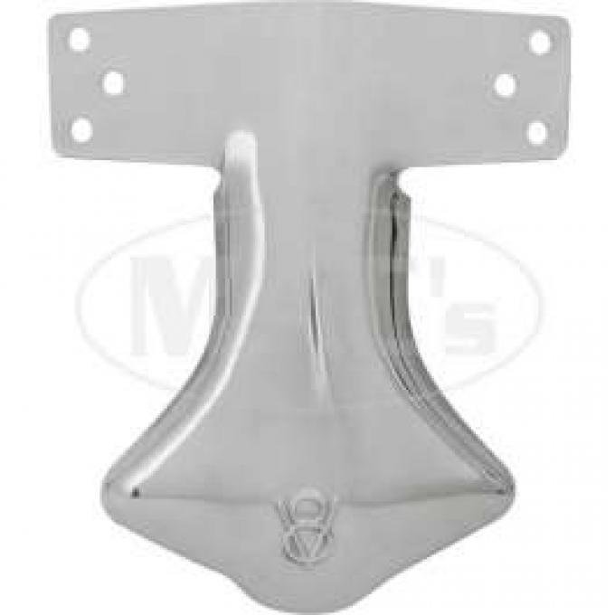 Exhaust Deflector - Stainless Steel - Stamped With V8 Logo