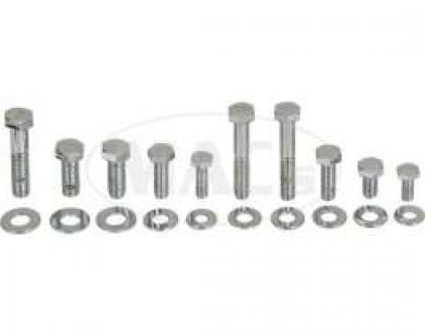 Engine Hardware Kit-Headers (Small Block, Chrome)