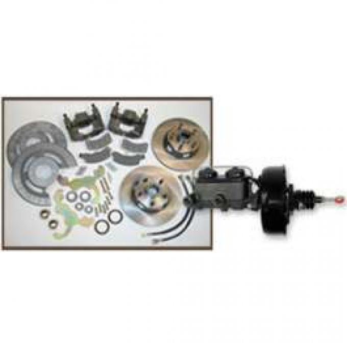 Disc Brake Conversion Kit, With Power Booster & Master Cylinder, Comet, Falcon, Montego, Ranchero, Torino, 1966-1971