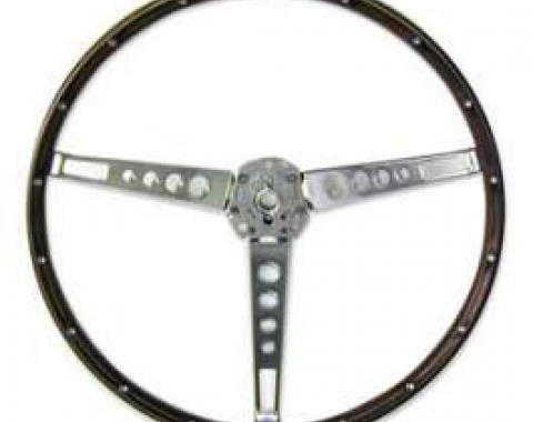 Steering Wheel - Simulated Wood Grain - 3 Spoke
