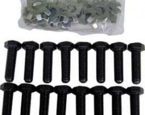 Exhaust Manifold Bolt and Lock Set - F On Head Of Bolt - 260 Or 289 V8