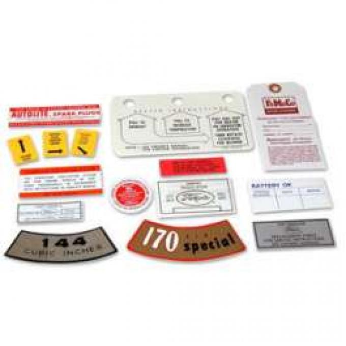 Decal Kit - 144 6 Cylinder - 13 Pieces