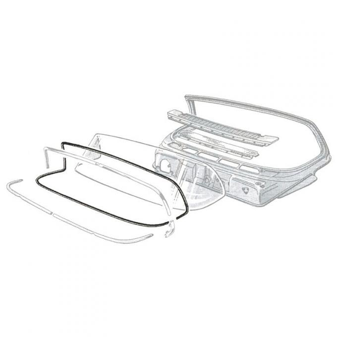 Dennis Carpenter Windshield Seal - Ranchero, Sedan Delivery, Custom, Ranch Wagon - 1957-58 Ford Car B7A-7003110-C