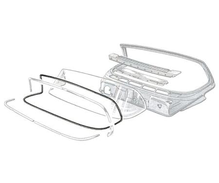 Dennis Carpenter Windshield Seal - Ranchero, Sedan Delivery, Custom, Ranch Wagon - 1957-58 Ford Car B7A-7003110-C