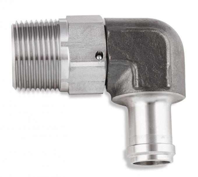 Earl's 90 Degree 5/8" Hose to 3/4" NPT Male Elbow, with Swivel SS988409ERL