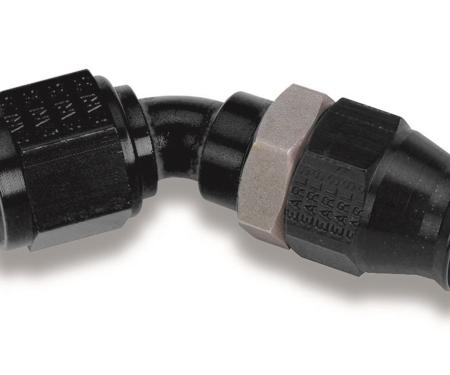 Earl's Adj. Tube 45 Degree Speed-Seal Hose End, -8 Hose Size, 8 Nut Size AT604738ERL