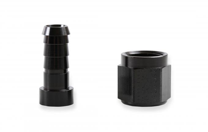 Earl's Auto-Crimp Hose End, Straight, Size -4, Black AT700104ERL