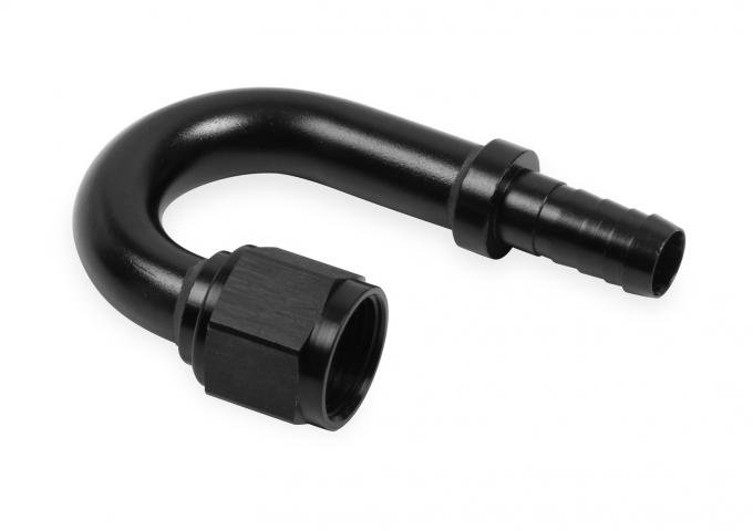 Earl's Auto-Crimp Hose End, 180 Degree, Size -10, Black AT718010ERL