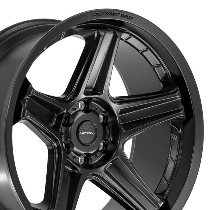 Defiant Wheels DF07 - DEFIANT DF07 22x10 6x5.5" -12et in Satin Black DF07-22100-6550-12B1