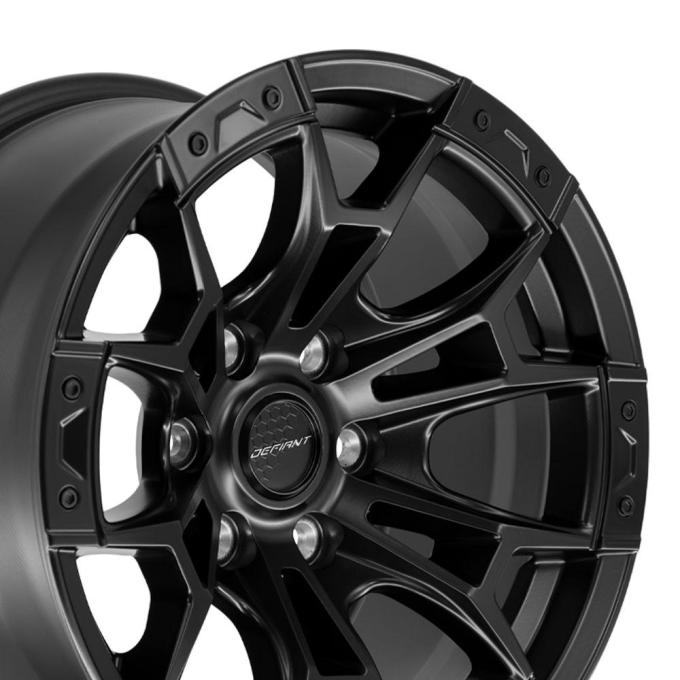 Defiant Wheels DF04 - DEFIANT DF04 17 in. x 9 in; 6 x 135mm; +12et in Satin Black DF04-17090-6135-12B1