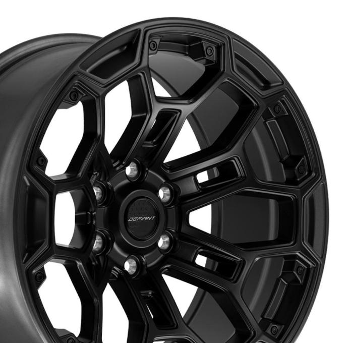 Defiant Wheels DF03 - DEFIANT DF03 20 in. x 9 in; 6 x 5.5 in; -12et in Satin Black w/ Satin Charcoal DF03-20090-6550-12B1G1
