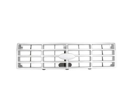 Dennis Carpenter Grille - Argent and Black - 1982-86 Ford Truck, 1982-86 Ford Bronco E3TZ-8200-F