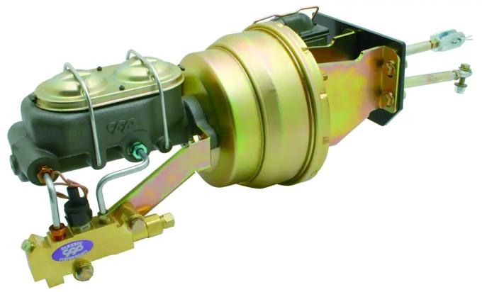 Classic Performance Complete Power Brake Booster Kit & Clutch Cylinder for 60-62 Chevy Truck W/Manual Transmission, 8" Dual MT6062BB24-8BAS