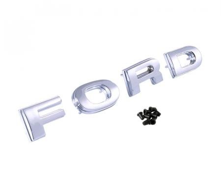 Dennis Carpenter Hood Letters - F-O-R-D - 1973-82 Ford Truck, 1978-82 Ford Bronco D9TZ-16606-K