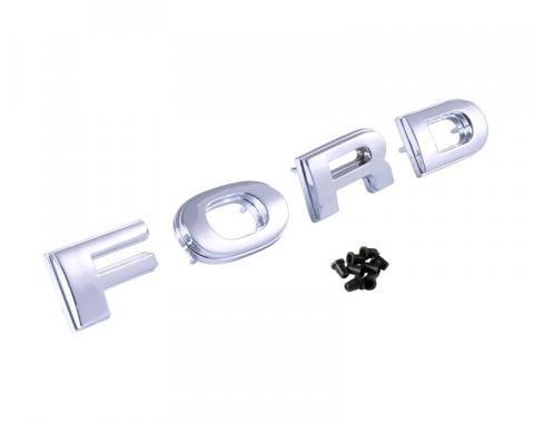 Dennis Carpenter Hood Letters - F-O-R-D - 1973-82 Ford Truck, 1978-82 Ford Bronco D9TZ-16606-K