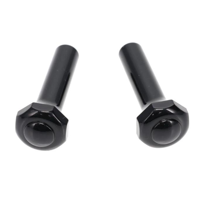 AMD Door Lock Knobs, Black, Pair, 73-81 Ford Truck 78-81 Bronco 536-4575-B
