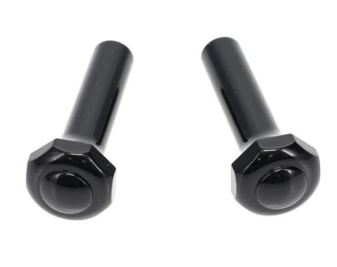 AMD Door Lock Knobs, Black, Pair, 73-81 Ford Truck 78-81 Bronco 536-4575-B