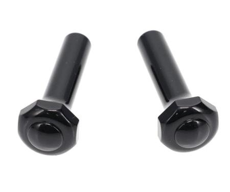 AMD Door Lock Knobs, Black, Pair, 73-81 Ford Truck 78-81 Bronco 536-4575-B