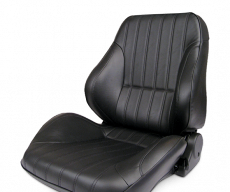 Procar Lowback Rally Seat, Left, Black Leather