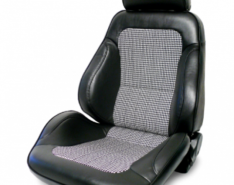 Procar Rally Seat, with Headrest, Left, Black Houndstooth