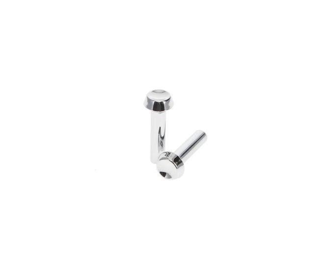 AMD Door Lock Knobs, Chrome Pair, 65 Falcon Fairlane Ranchero Comet Cyclone; 65-66 Mustang; 66-67 Bronco X536-8065-P