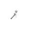 AMD Door Lock Knobs, Chrome Pair, 65 Falcon Fairlane Ranchero Comet Cyclone; 65-66 Mustang; 66-67 Bronco X536-8065-P