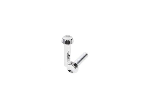 AMD Door Lock Knobs, Chrome Pair, 65 Falcon Fairlane Ranchero Comet Cyclone; 65-66 Mustang; 66-67 Bronco X536-8065-P