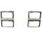 AMD Headlamp Bezels, Chrome, Dual Headlamp, Pair, 83-84 Chevy GMC CK Truck Blazer Jimmy Suburban 145-4083-6P