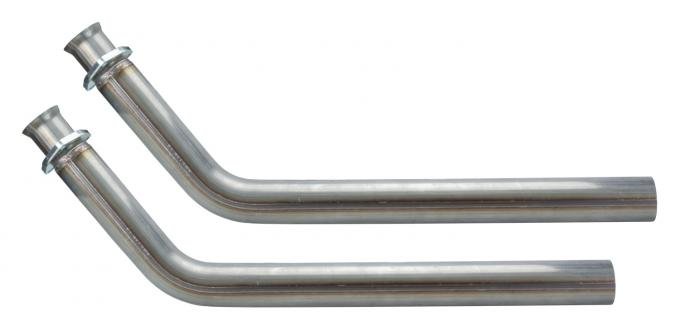 Pypes Exhaust Manifold Down Pipe 2.5 in 3 Bolt Hardware Not Incl Natural 409 Stainless Steel Exhaust DGU16S